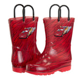 Josmo Boys Cars Lightning McQueen Boots – Waterproof Rubber Rainboots (Toddler)